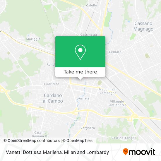 Vanetti Dott.ssa Marilena map