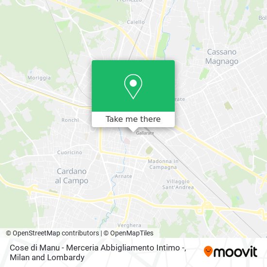 Cose di Manu - Merceria Abbigliamento Intimo - map