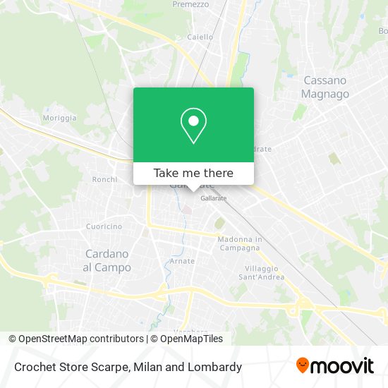 Crochet Store Scarpe map
