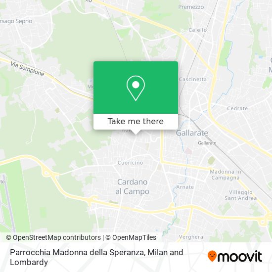 Parrocchia Madonna della Speranza map