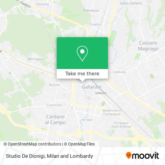 Studio De Dionigi map