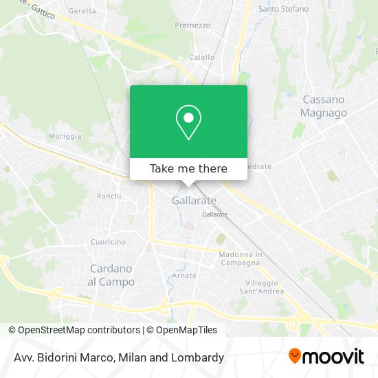 Avv. Bidorini Marco map