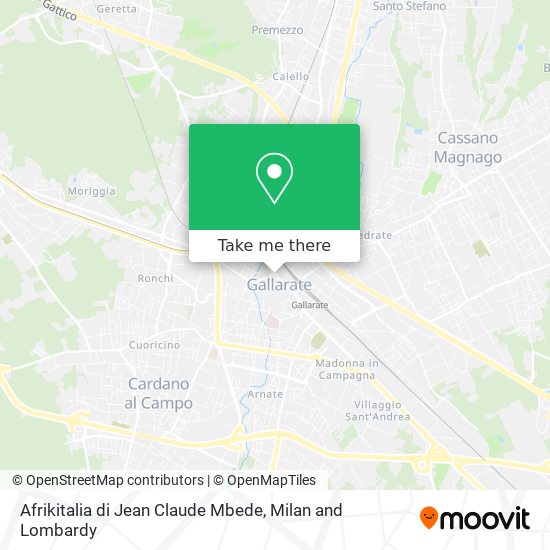 Afrikitalia di Jean Claude Mbede map