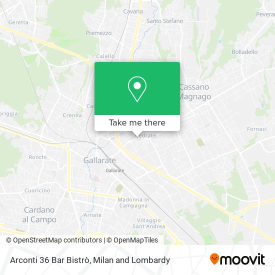 Arconti 36 Bar Bistrò map