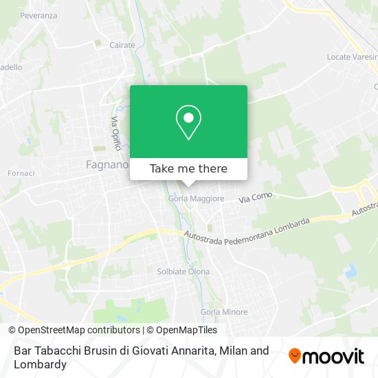 Bar Tabacchi Brusin di Giovati Annarita map