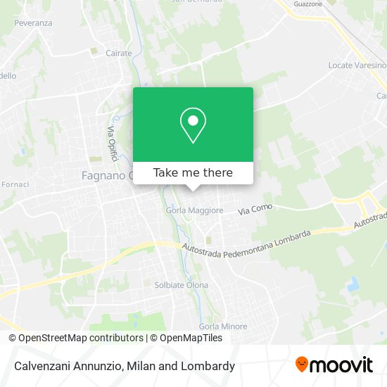 Calvenzani Annunzio map