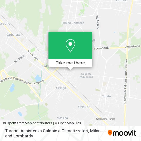 Turconi Assistenza Caldaie e Climatizzatori map