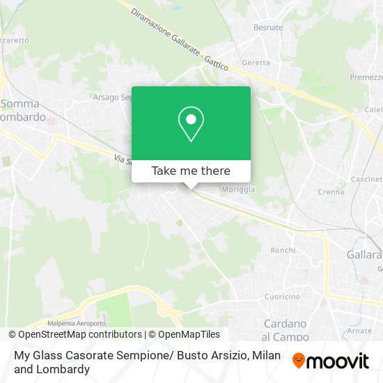 My Glass Casorate Sempione/ Busto Arsizio map