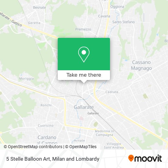 5 Stelle Balloon Art map