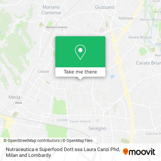 Nutraceutica e Superfood Dott.ssa Laura Canzi Phd map