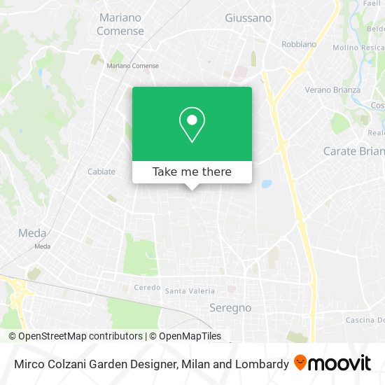 Mirco Colzani Garden Designer map