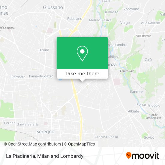 La Piadineria map