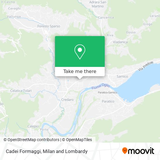 Cadei Formaggi map