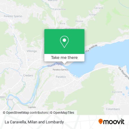 La Caravella map