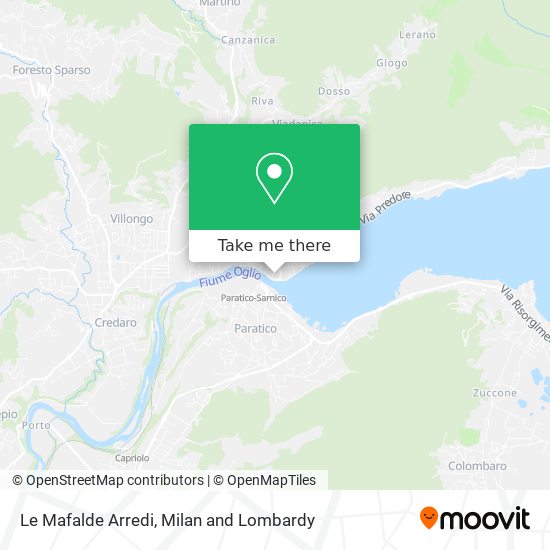 Le Mafalde Arredi map