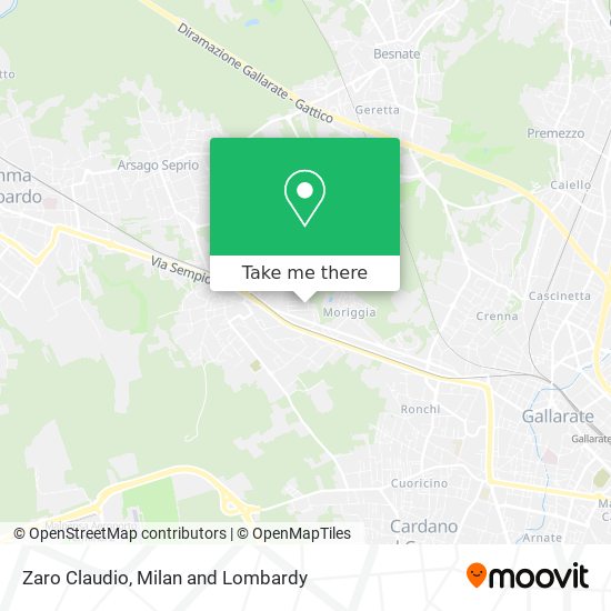 Zaro Claudio map