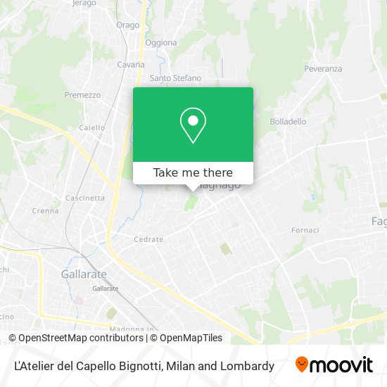 L'Atelier del Capello Bignotti map