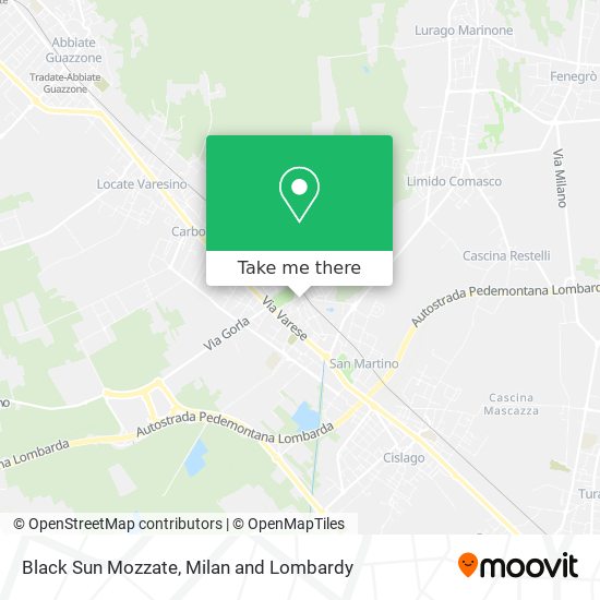 Black Sun Mozzate map