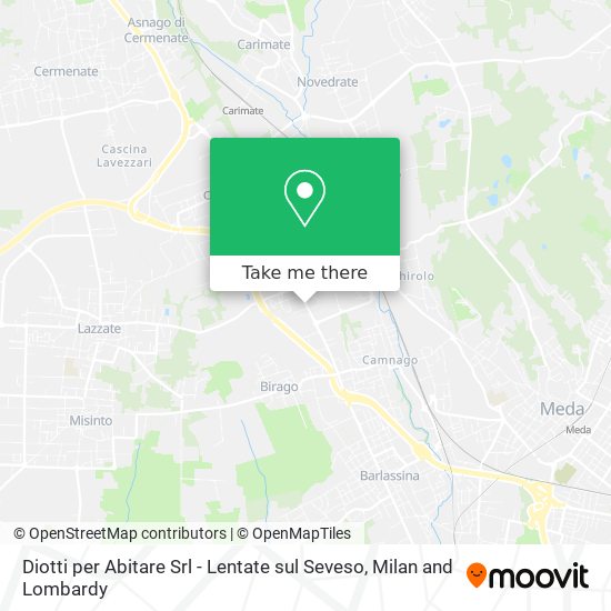 Diotti per Abitare Srl - Lentate sul Seveso map
