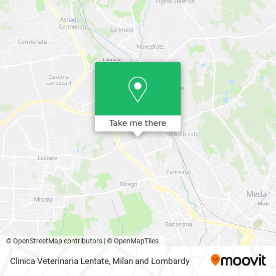 Clinica Veterinaria Lentate map