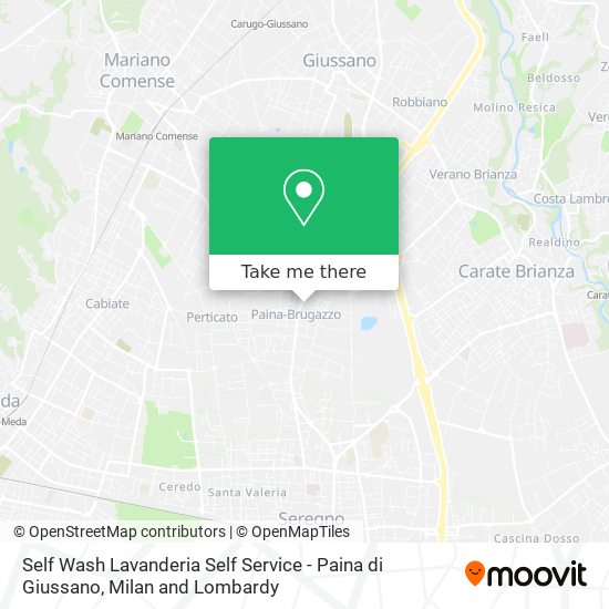 Self Wash Lavanderia Self Service - Paina di Giussano map
