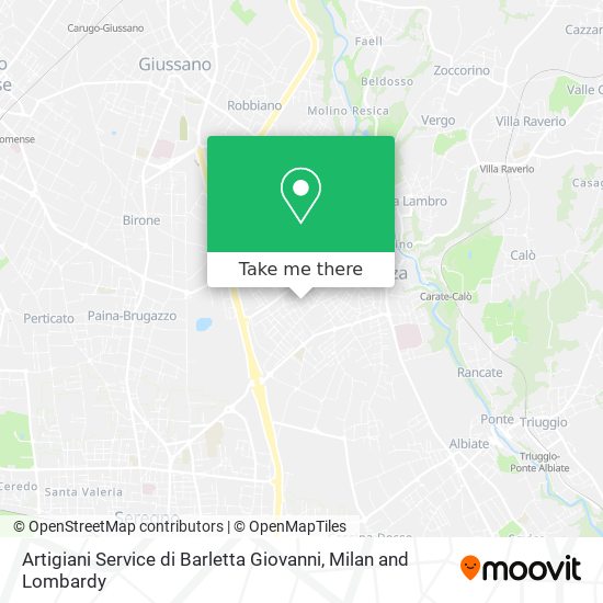 Artigiani Service di Barletta Giovanni map