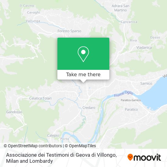 Associazione dei Testimoni di Geova di Villongo map