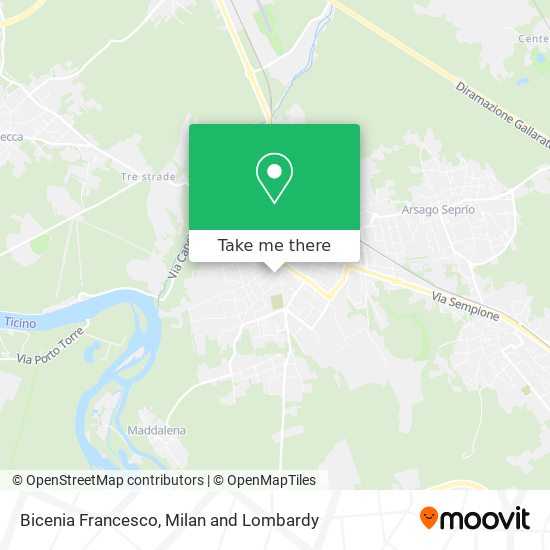 Bicenia Francesco map