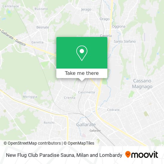 New Flug Club Paradise Sauna map