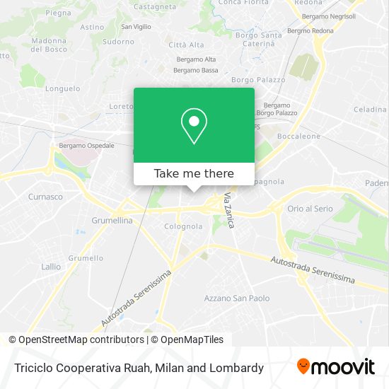 Triciclo Cooperativa Ruah map