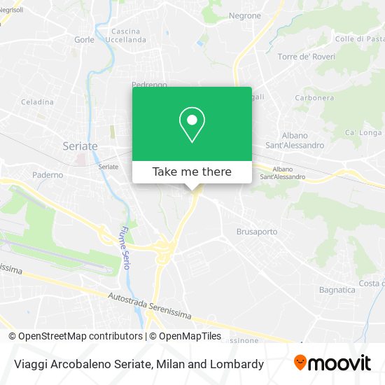 Viaggi Arcobaleno Seriate map