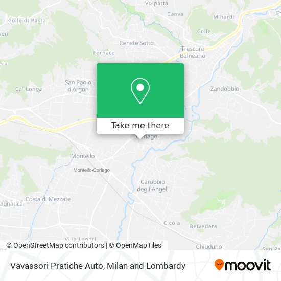 Vavassori Pratiche Auto map