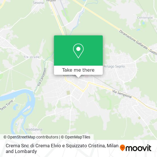Crema Snc di Crema Elvio e Squizzato Cristina map