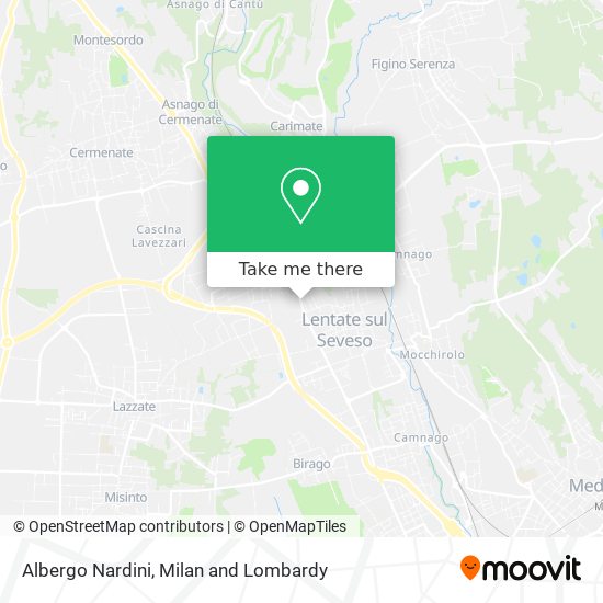 Albergo Nardini map