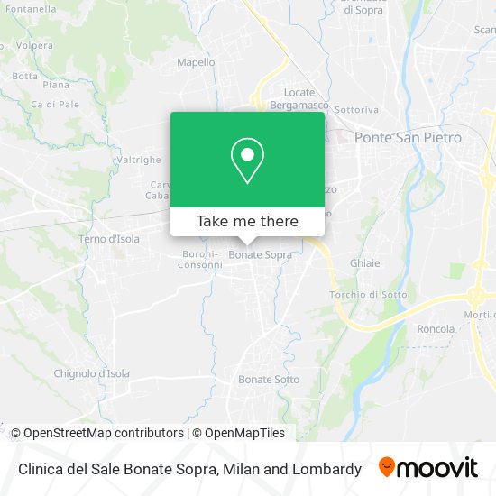 Clinica del Sale Bonate Sopra map