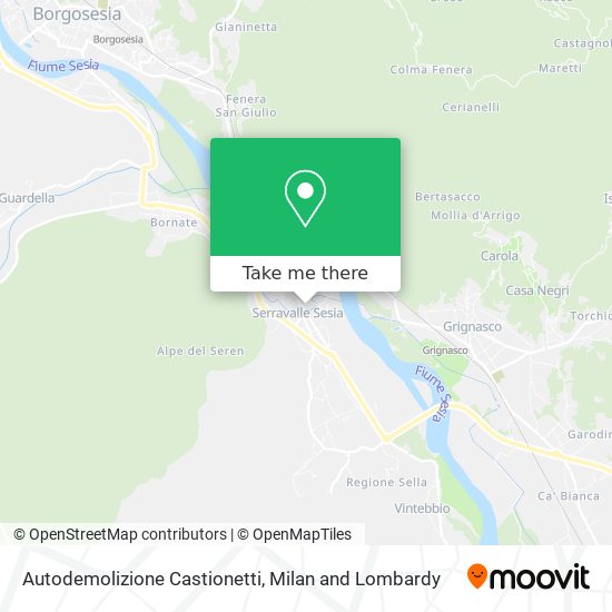 Autodemolizione Castionetti map