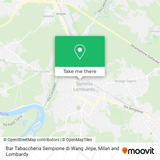 Bar Tabaccheria Sempione di Wang Jinjie map