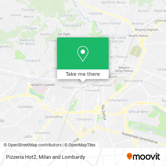 Pizzeria Hot2 map