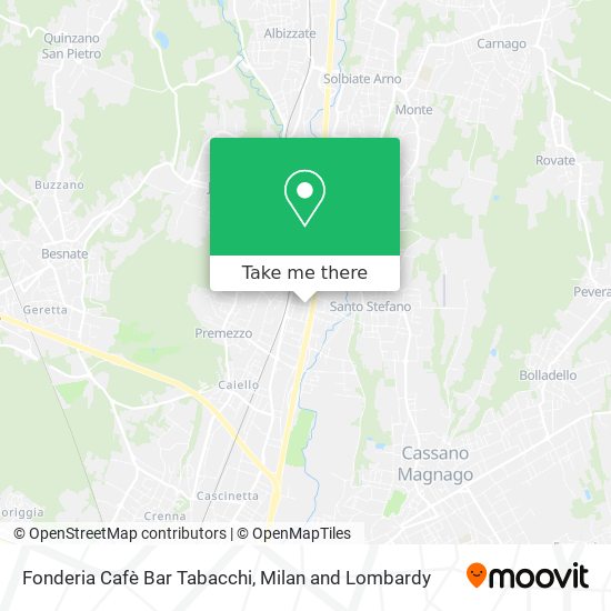 Fonderia Cafè Bar Tabacchi map