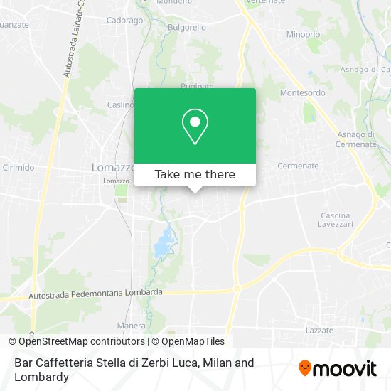 Bar Caffetteria Stella di Zerbi Luca map