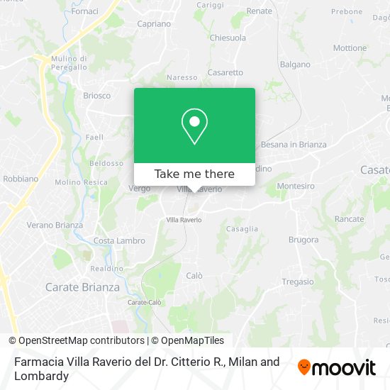 Farmacia Villa Raverio del Dr. Citterio R. map