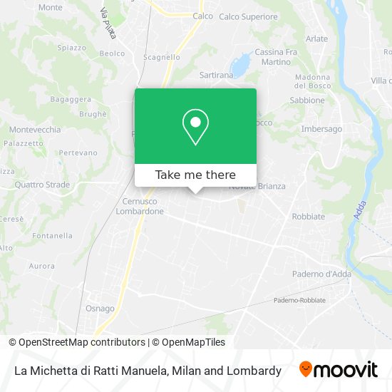 La Michetta di Ratti Manuela map