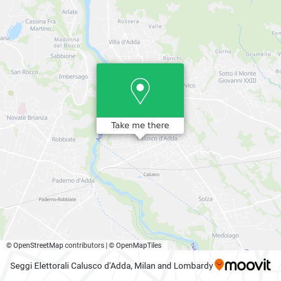 Seggi Elettorali Calusco d'Adda map