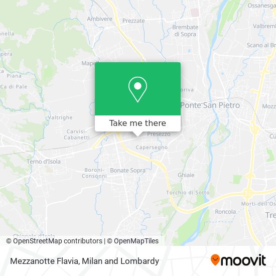 Mezzanotte Flavia map