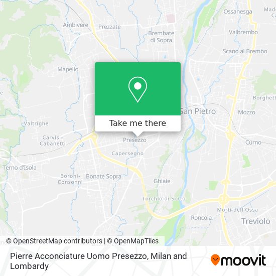 Pierre Acconciature Uomo Presezzo map
