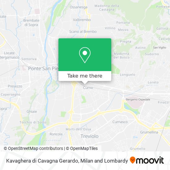 Kavaghera di Cavagna Gerardo map