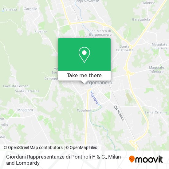 Giordani Rappresentanze di Pontiroli F. & C. map