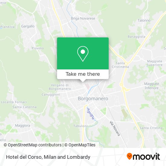 Hotel del Corso map