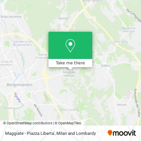 Maggiate - Piazza Liberta' map