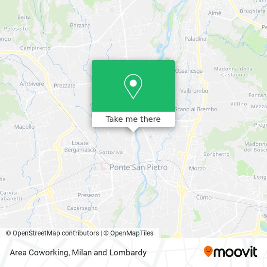 Area Coworking map